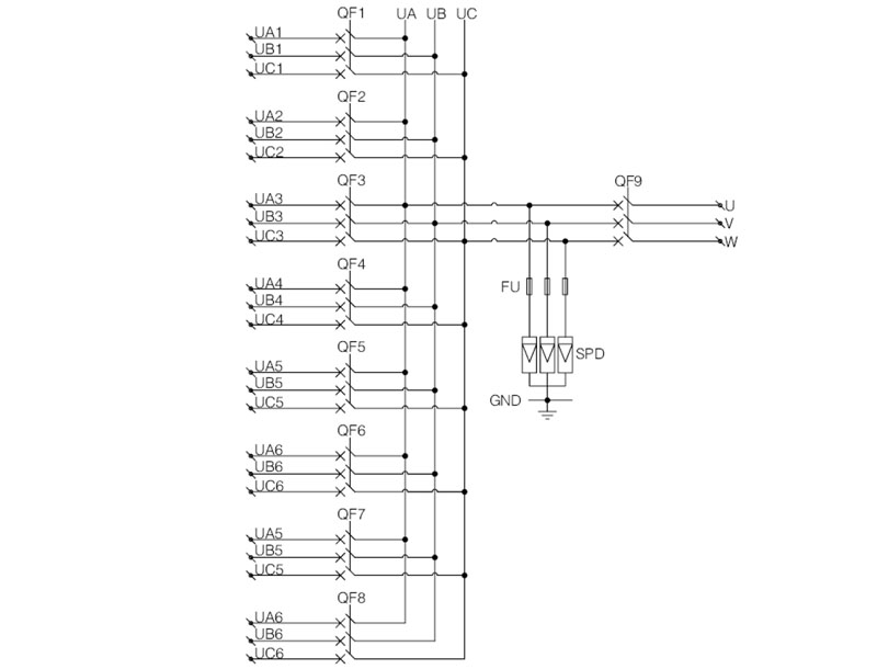 SHLX-AC8/1 AC PV combiner box